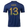 Maillot de Supporter France Kante 13 Domicile Coupe du Monde 2022 Pour Homme